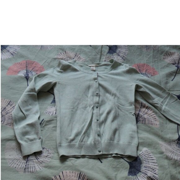 H&M Sweaters - mint green buttoned cotton cardigan, H&M, XS,